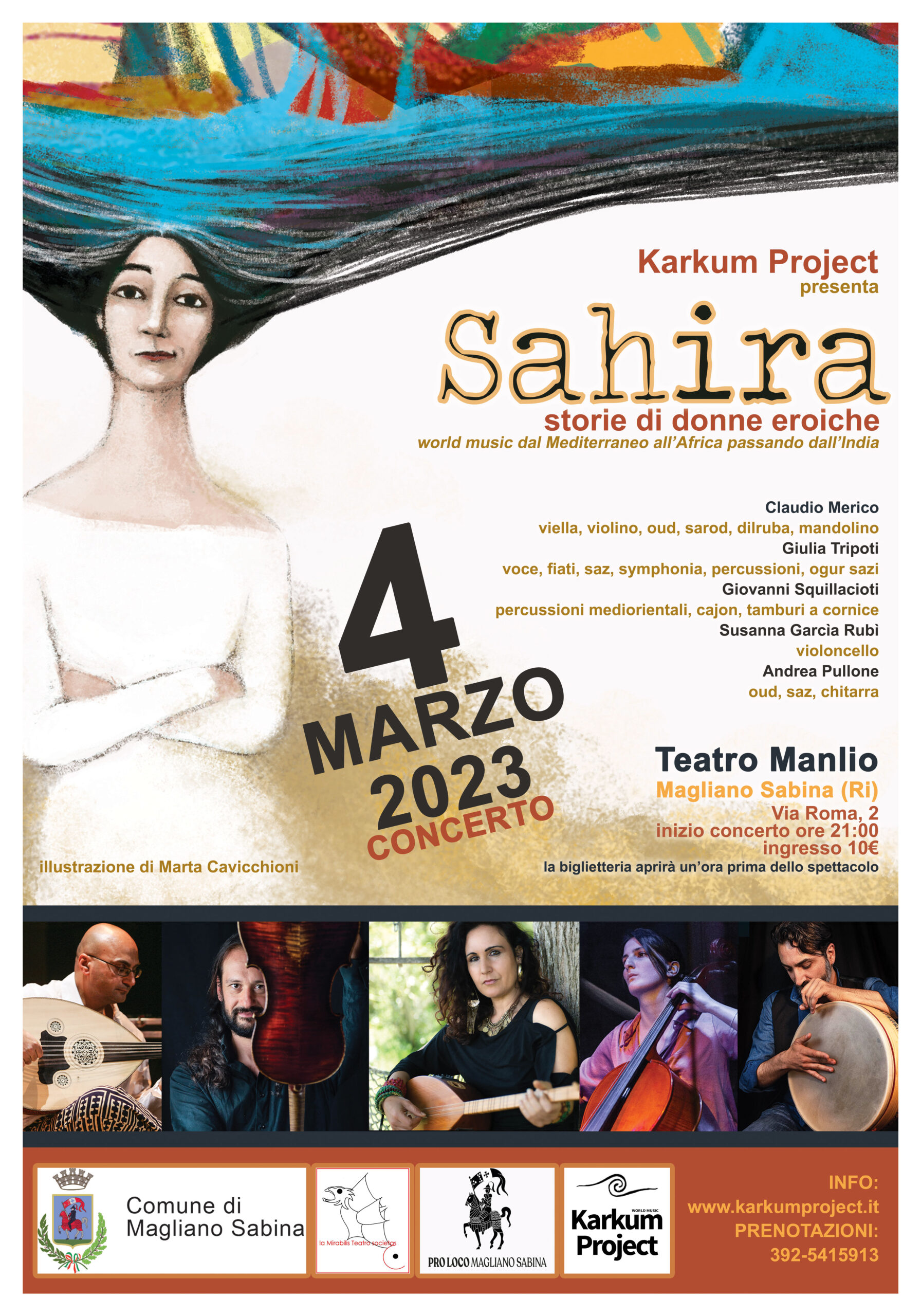 “Sahira – Storie di donne eroiche” presentazione @ Teatro Manlio, Magliano Sabina (Ri)