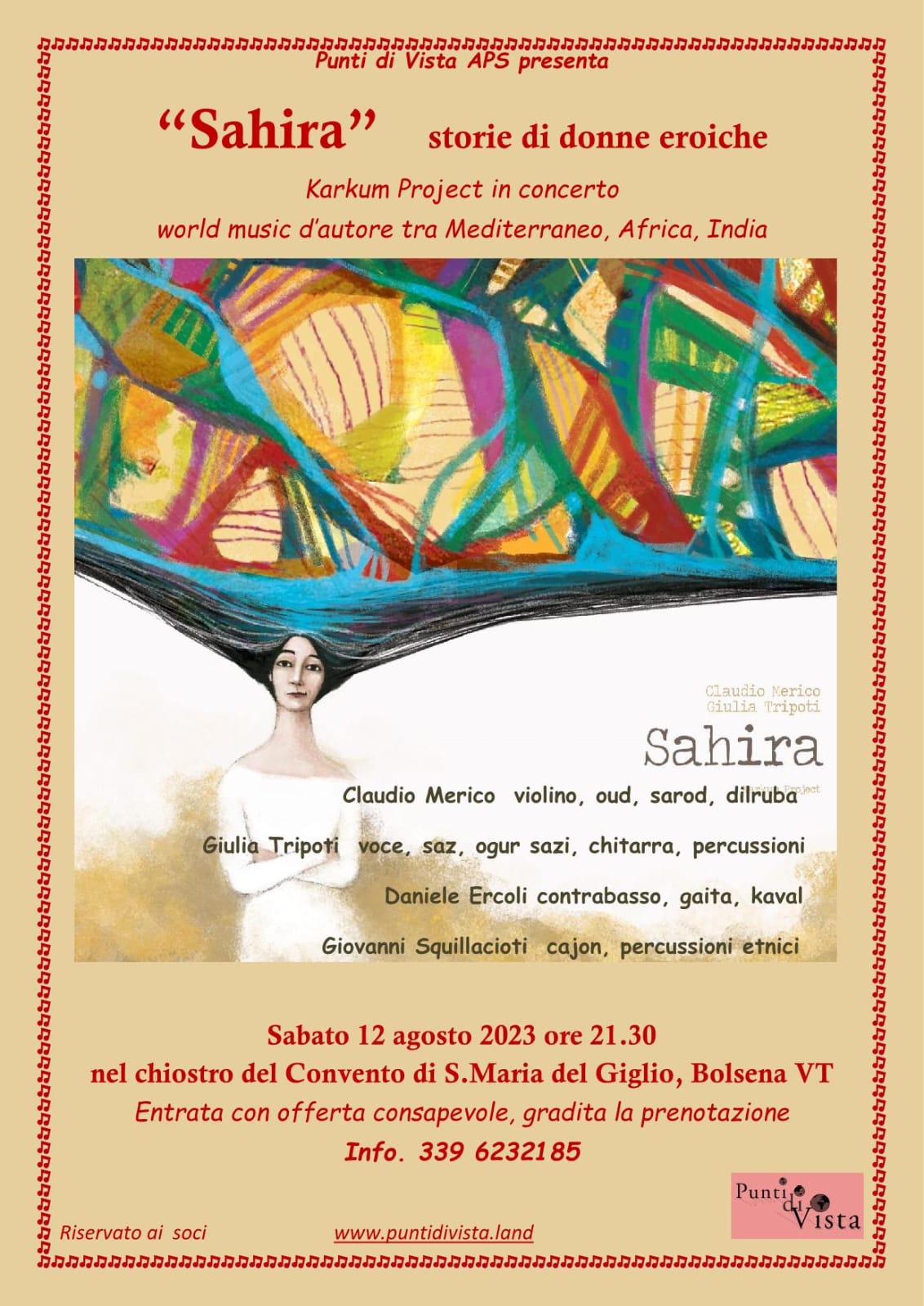 SAHIRA – storie di donne eroiche @ Convento Il Giglio Bolsena (Vt)